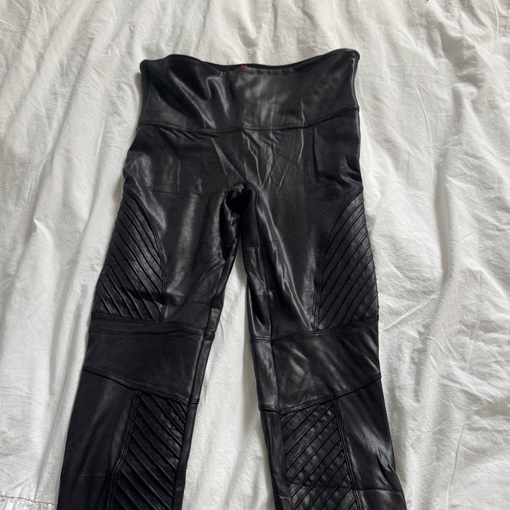 Black Faux Leather Leggings